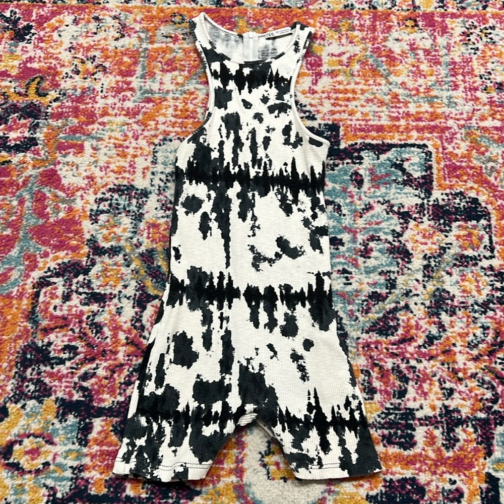 zara tie dye romper